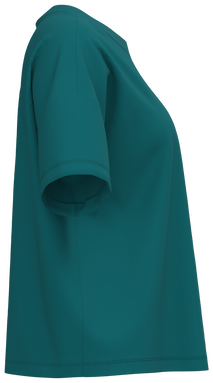 T-shirt oversize da donna - Verde pavone