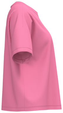 T-shirt oversize da donna - Rosa caramella