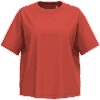 T-shirt oversize da donna - Peperone dolce
