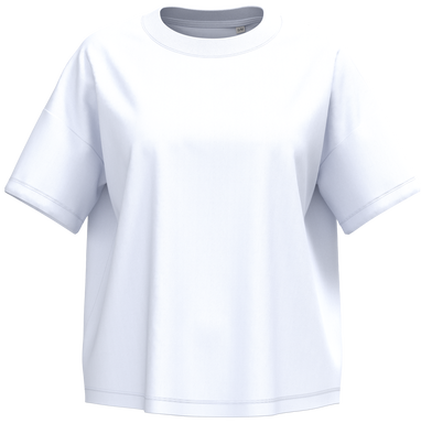 T-shirt oversize da donna - Bianco