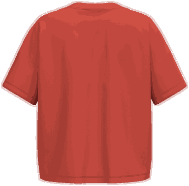 T-shirt oversize da donna - Peperone dolce