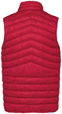 Ökologischer leichter Bodywarmer - Hibiskus Rot