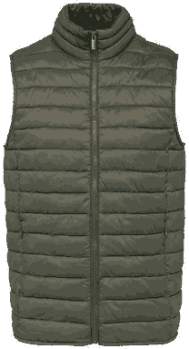 Ökologischer leichter Bodywarmer - Bio Khaki