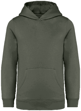 Premium kinder hoodie - Organic khaki