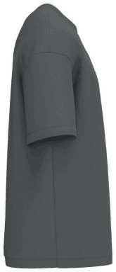 Oversize-T-Shirt aus Sweatshirtstoff - Eisen Grau