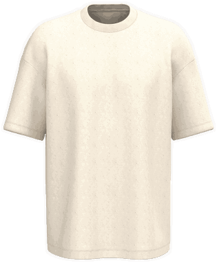 Oversize-T-Shirt aus Sweatshirtstoff - Roh Natur