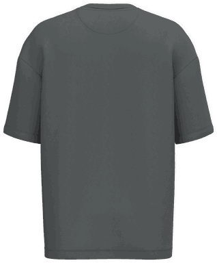 Oversize-T-Shirt aus Sweatshirtstoff - Eisen Grau