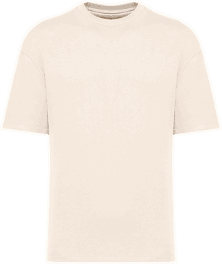 Oversize-T-Shirt aus Sweatshirtstoff - Elfenbein