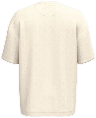 Oversize-T-Shirt aus Sweatshirtstoff - Roh Natur