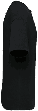 Oversize-T-Shirt aus Sweatshirtstoff - Schwarz