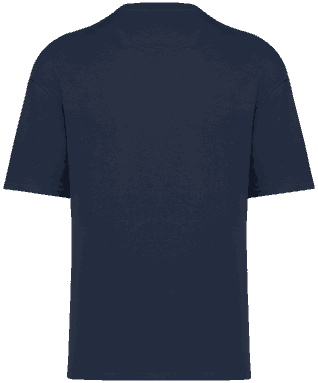 Oversize-T-Shirt aus Sweatshirtstoff - Marineblau