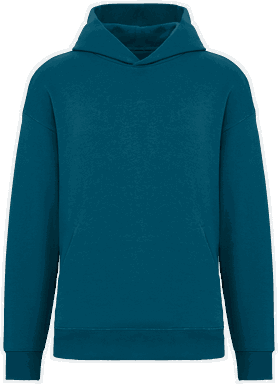 Oversized hoodie - Pfauengrün