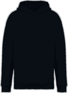Oversized hoodie - Schwarz