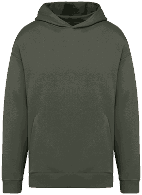 Oversized hoodie - Bio Khaki