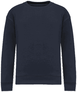 Oversized Kinderpullover - Marineblau