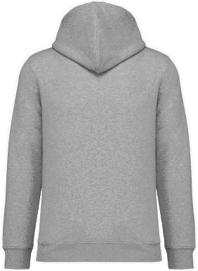 Premium hoodie met rits - Moon grey heather