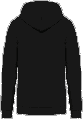 Premium hoodie met rits - Black