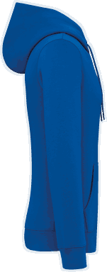 Premium hoodie met rits - Sea blue