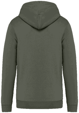Premium hoodie met rits - Organic khaki