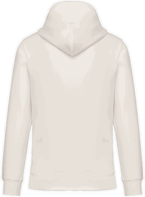 Premium hoodie met rits - Ivory