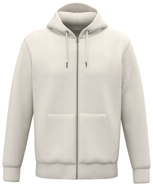 Felpa premium con zip - Avorio