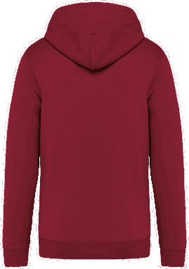 Premium hoodie met rits - Hibiscus red