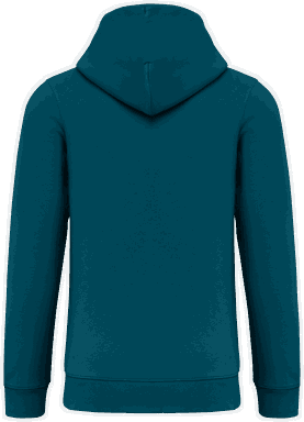 Premium hoodie met rits - Peacock green