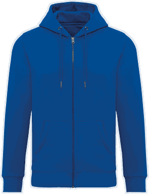 Premium hoodie met rits - Sea blue