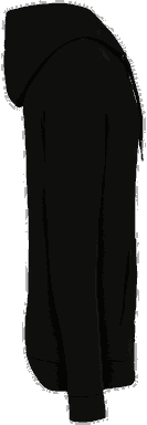 Premium hoodie met rits - Black
