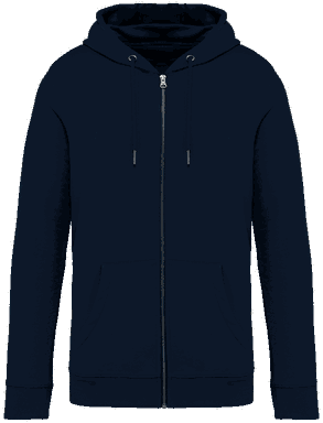 Premium hoodie met rits - Navy blue