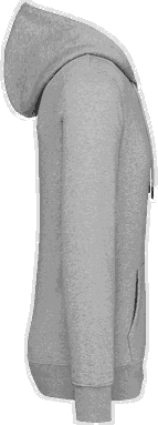 Premium hoodie met rits - Moon grey heather
