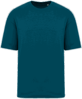Oversize-T-Shirt - Pfauengrün
