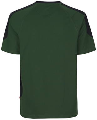 T-shirt bicolore ID PRO Wear 0302 - Vert bouteille