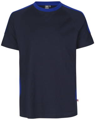 T-shirt bicolore ID PRO Wear 0302 - Bleu marine