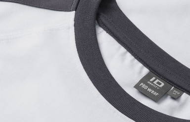 T-shirt bicolore ID PRO Wear 0302 - Blanc