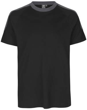 T-shirt bicolore ID PRO Wear 0302 - Noir