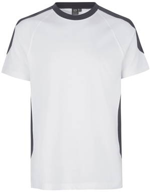 T-shirt bicolore ID PRO Wear 0302 - Blanc