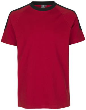 T-shirt bicolore ID PRO Wear 0302 - Rouge