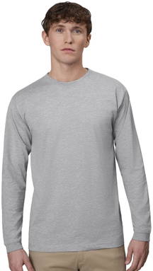 ID PRO Wear T-Shirt mit Langarm 0311 - Graumeliert