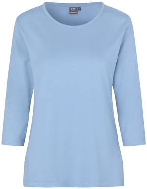 T-shirt femme ID PRO Wear Manches 3/4 0313 - Bleu clair