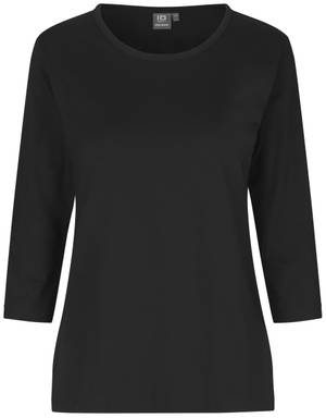 T-shirt femme ID PRO Wear Manches 3/4 0313 - Noir