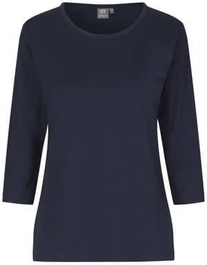 T-shirt femme ID PRO Wear Manches 3/4 0313 - Bleu marine