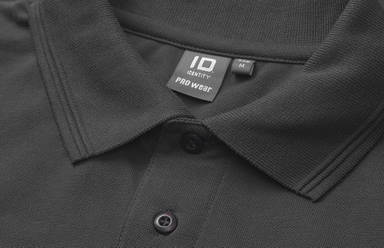 ID PRO Wear polo shirt met borstzak 0320 - Houtskool