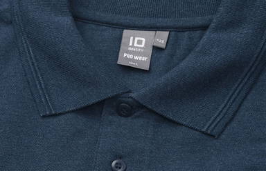 ID PRO Wear polo shirt met borstzak 0320 - Blauw gemêleerd
