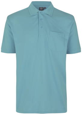 ID PRO Wear polo shirt met borstzak 0320 - Stoffige aqua