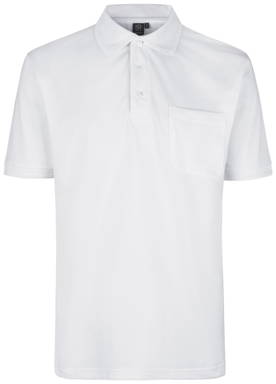 ID PRO Wear polo shirt met borstzak 0320 - Wit