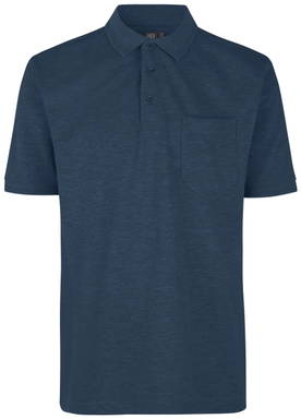 ID PRO Wear polo shirt met borstzak 0320 - Blauw gemêleerd