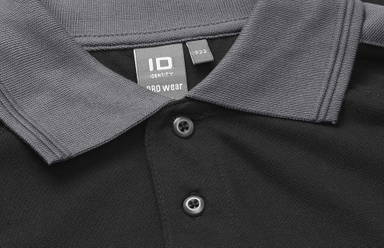 Polo bicolore ID PRO Wear 0322 - Noir