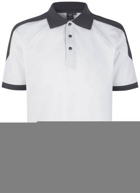 Polo bicolore ID PRO Wear 0322 - Blanc