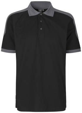 Polo bicolore ID PRO Wear 0322 - Noir